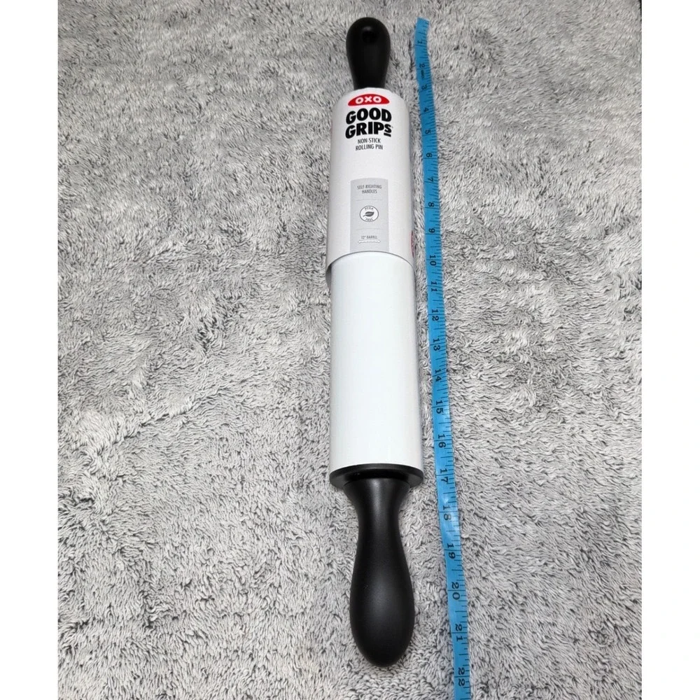 OXO Good Grips Non-Stick Rolling Pin 12 Inch Barrel Self-Righting Handles 73981